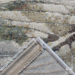 Belgium Kensington Botanic heat set polypropylene rug with intricate floral pattern and vibrant colors.