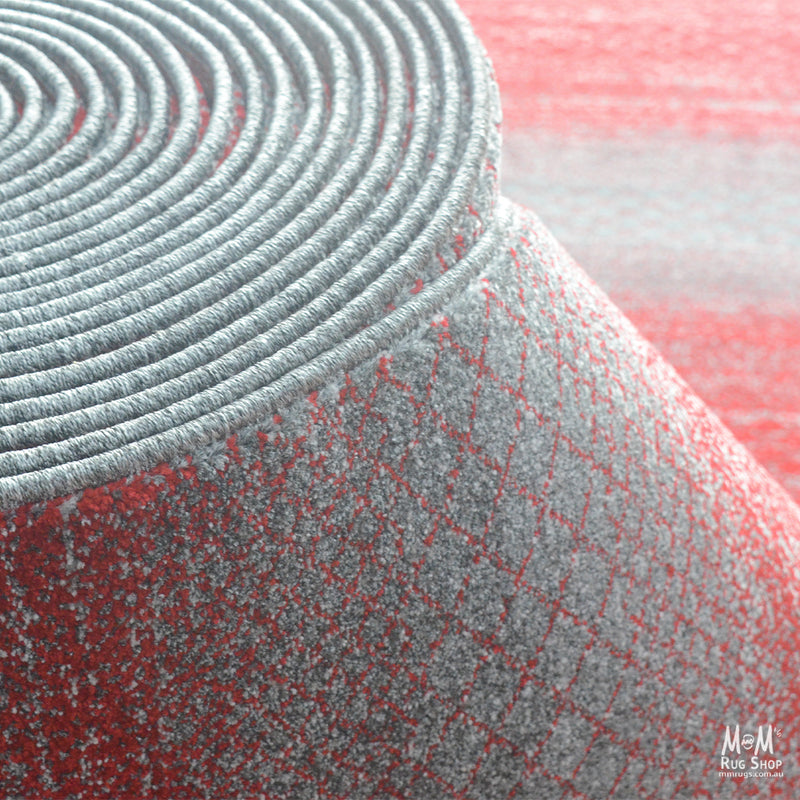 Lagos Red & Grey Runner 80 cm wide | $65 per metre-zoom-