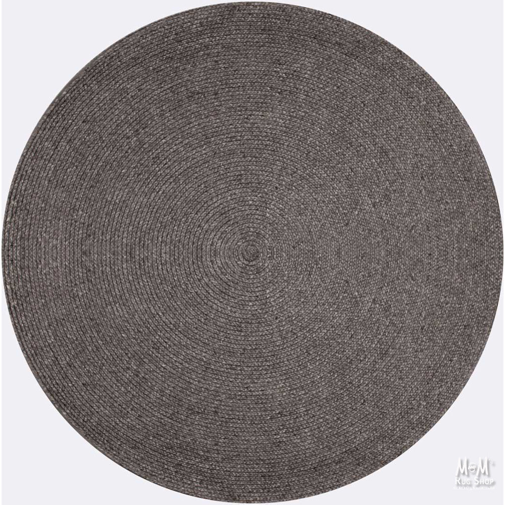 Charcoal wool and viscose Paddington rug by India, showcasing a soft textured design suitable for modern living spaces.