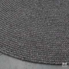 India Paddington Charcoal wool and viscose rug with soft, plush texture and modern design for living room or bedroom decor.