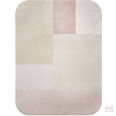 Pure wool Pinstripe Blossom rug featuring elegant pinstripes and floral design, crafted by India.