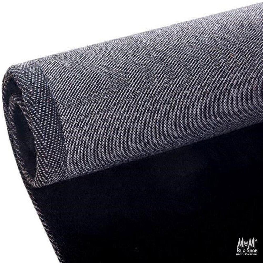 Black Pony rug made from supersoft polyester fabric, featuring a sleek and smooth texture, designed by China.
