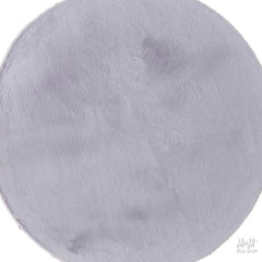 Supersoft polyester Pony Gris round rug with a plush, textured surface in shades of gray, ideal for cozy living spaces.