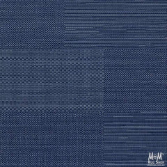 Navy blue polypropylene Prisma Patch Rug by Belgium with geometric pattern and textured surface, suitable for modern home decor.