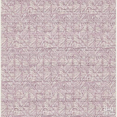 Pink Prisma Triline polypropylene rug with geometric pattern, Belgian-made, showcasing soft pink tones and modern design.