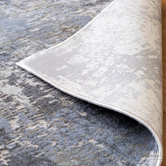 Turkish Raj Taupe polyester pile rug with soft, plush texture and taupe color, suitable for modern home decor.