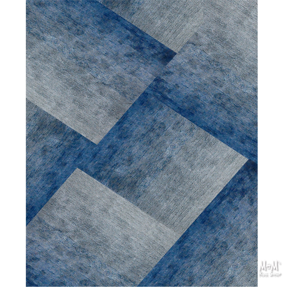 Romeo Block Blue | Designer Rugs Melbourne | Online Rug Store | Buy Modern Rugs