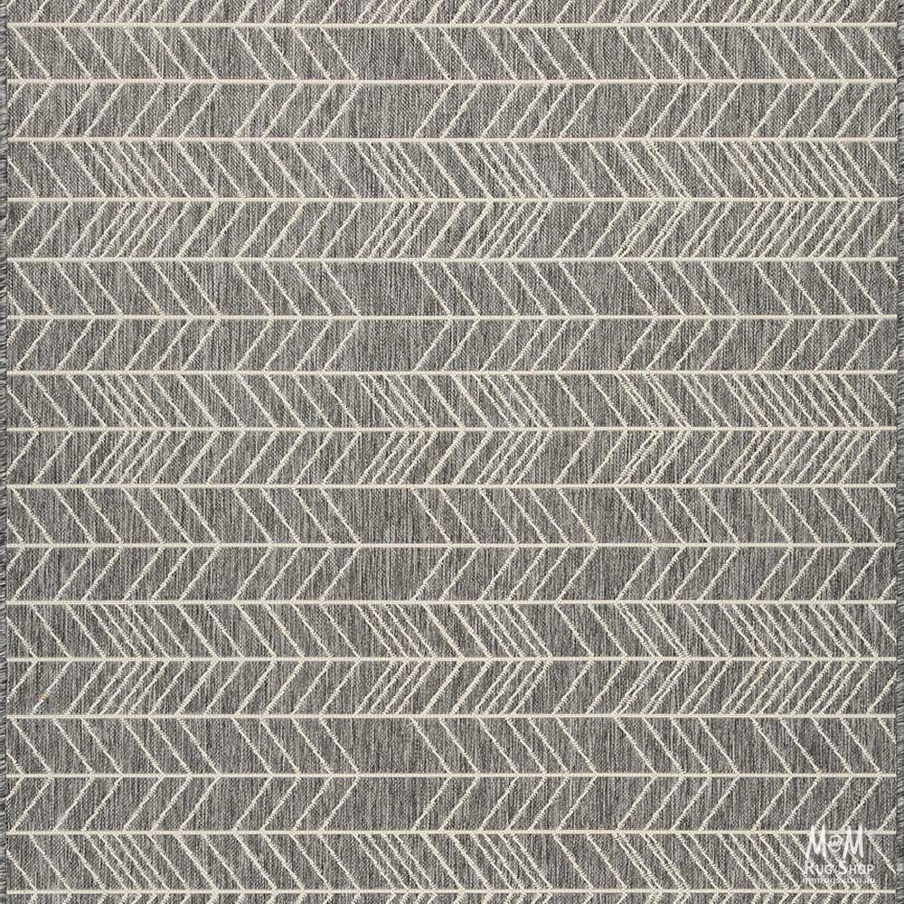 Seaspray Arrows Grey White Runner 67 cm wide | $29 per metre-zoom-1