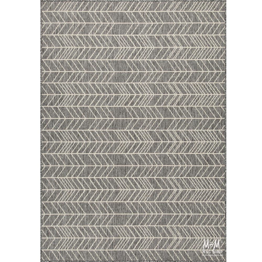 Seaspray Arrows Grey White Runner 67 cm wide | $29 per metre-zoom-2
