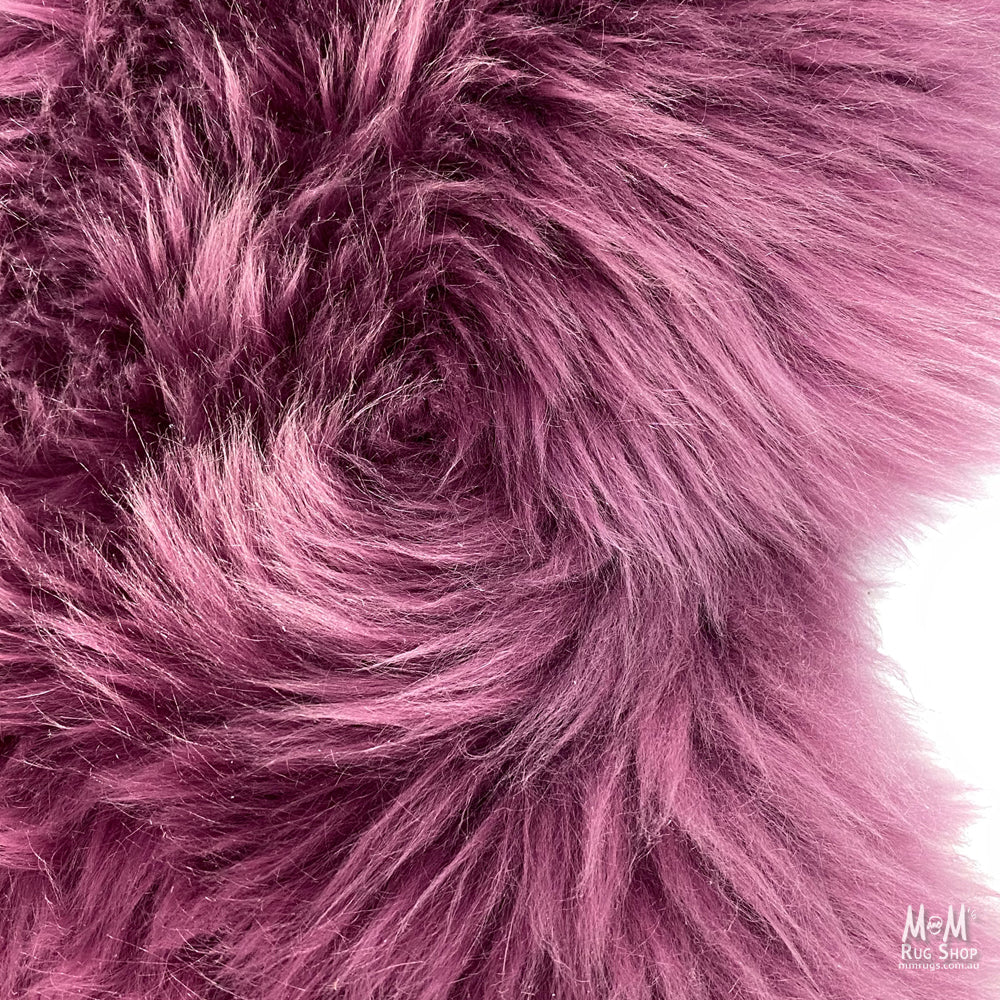 Sheepskin Rug Magenta-3