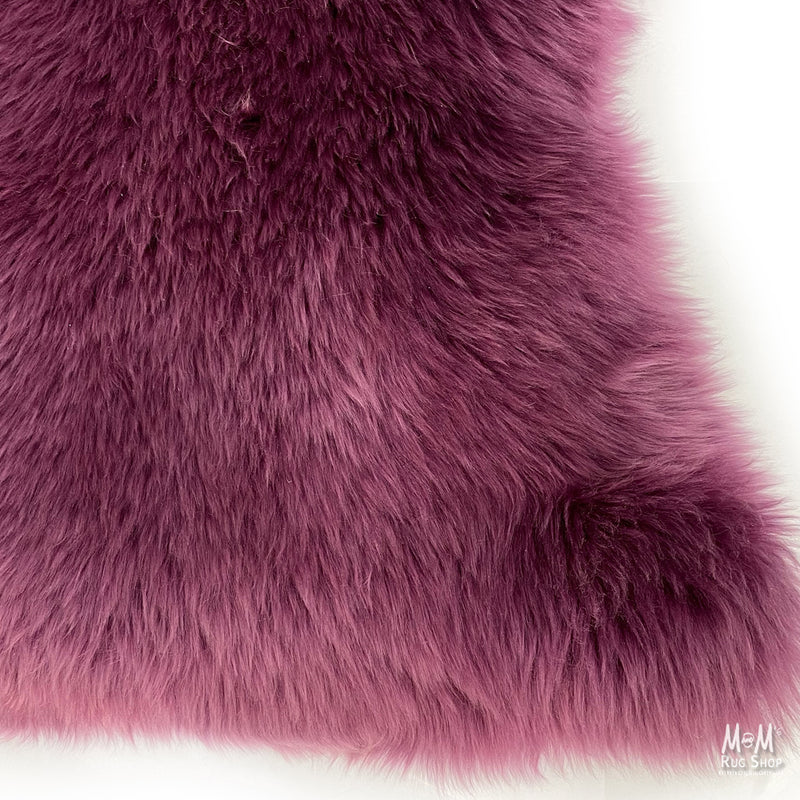 Sheepskin Rug Magenta-zoom-