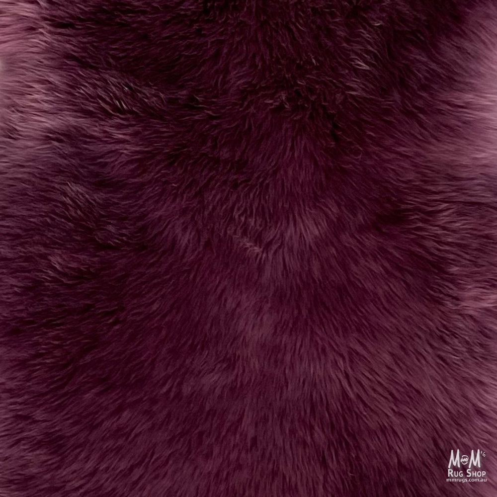 Sheepskin Rug Magenta-6