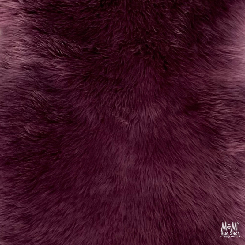 Sheepskin Rug Magenta-zoom-