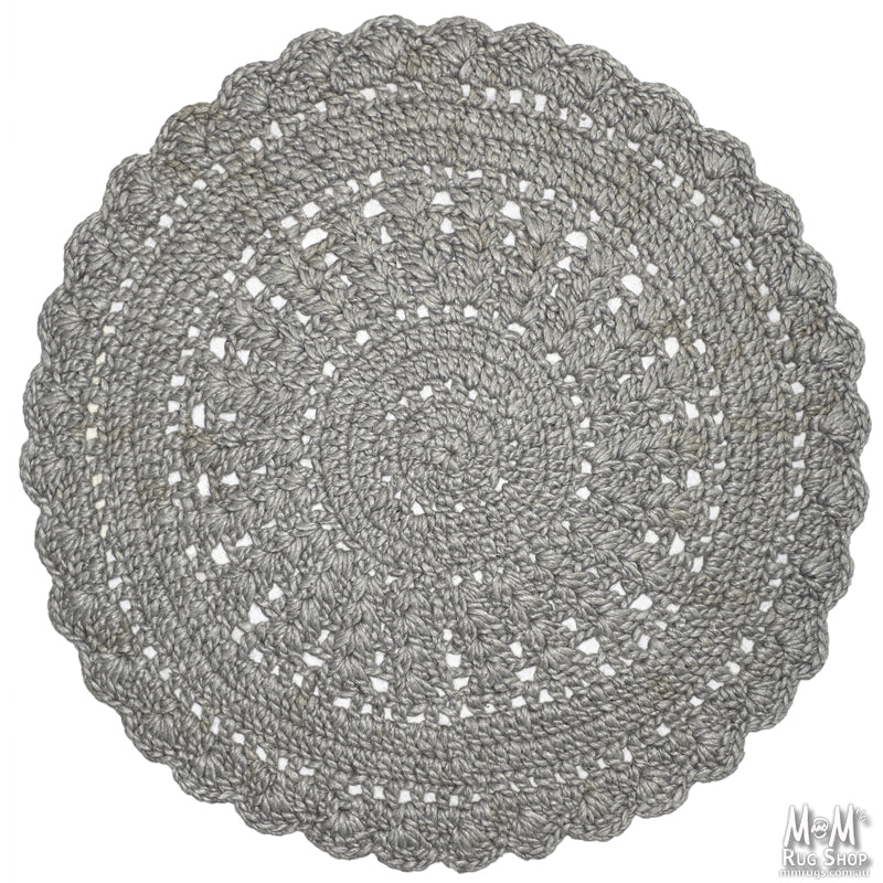 Hooks Silver Round | Designer Rugs Melbourne | Online Rug Store | Buy Modern Rugs