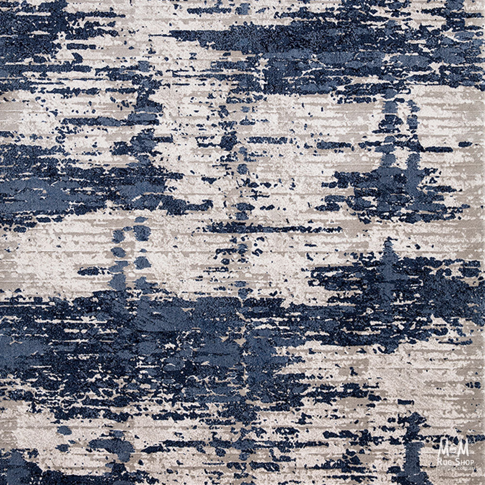 Stamford Grey Blue Fixed Runner