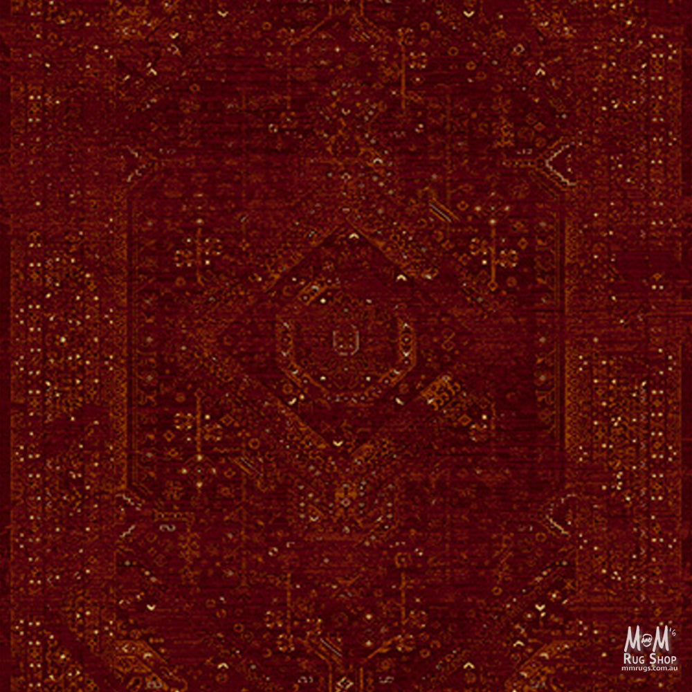 Tavernelle Hagia Burgundy Runner 80 cm wide | $59 per metre