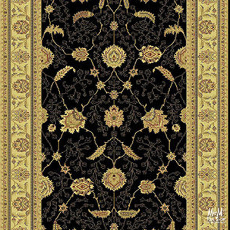 Tavernelle Traditional Black Runner 80 cm wide | $59 per metre-zoom-