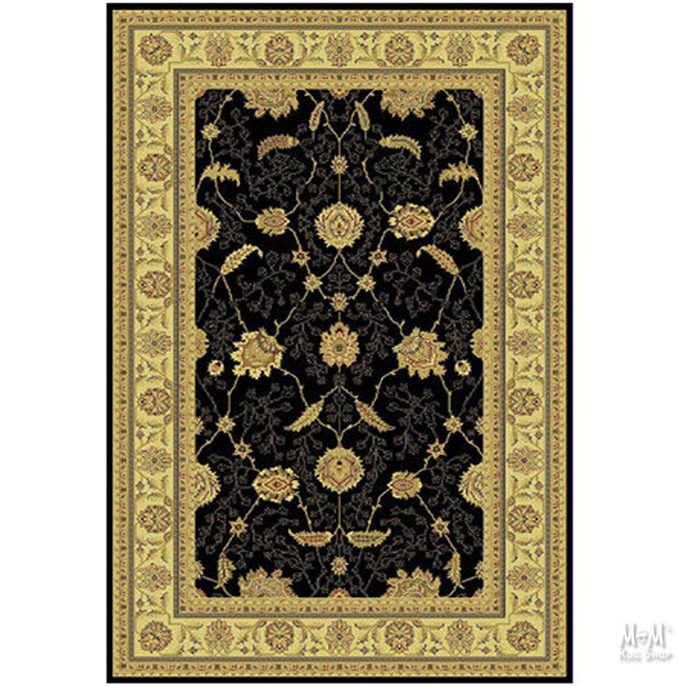 Tavernelle Traditional Black Fixed Length Runner-zoom-2