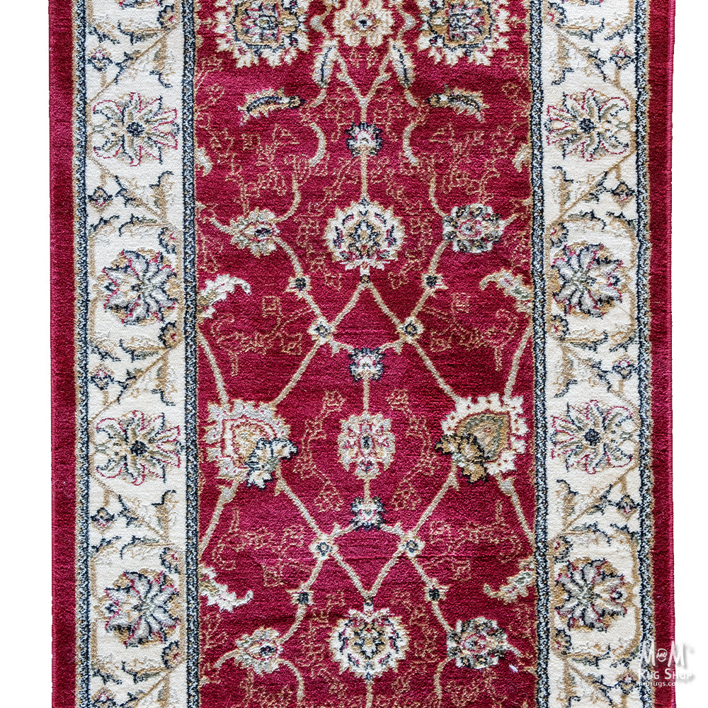 Tavernelle Traditional Red Fixed Runner