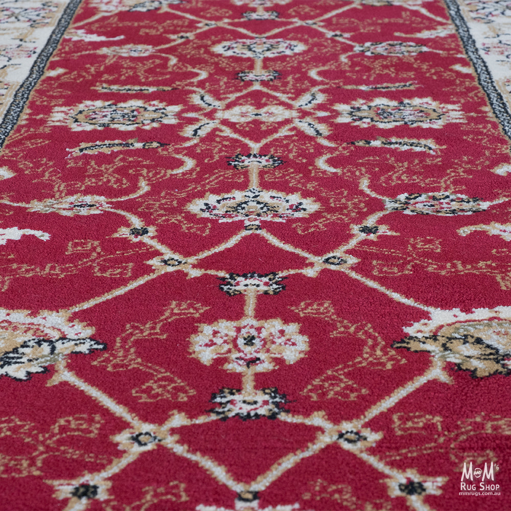 Tavernelle Traditional Red Fixed Runner