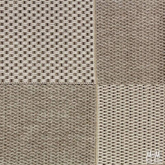 Belgium Verandah Cream Grey polypropylene rug shown with intricate pattern on soft, neutral grey background.