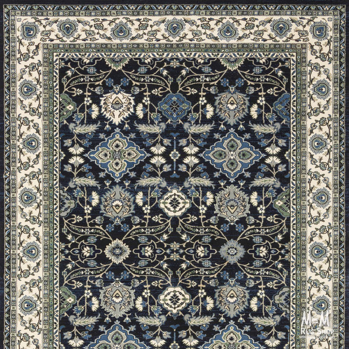 Verona Antique Navy Runner 80 cm wide | $95 per metre