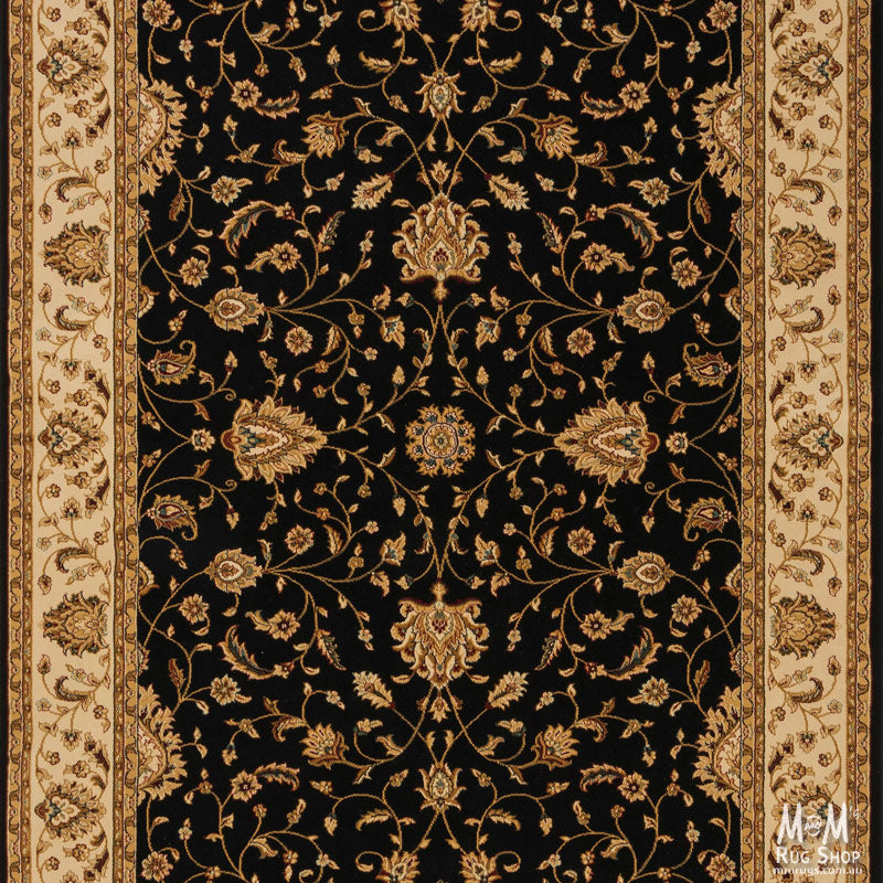 Verona Garden Black | Designer Rugs Melbourne | Online Rug Store | Buy Modern Rugs