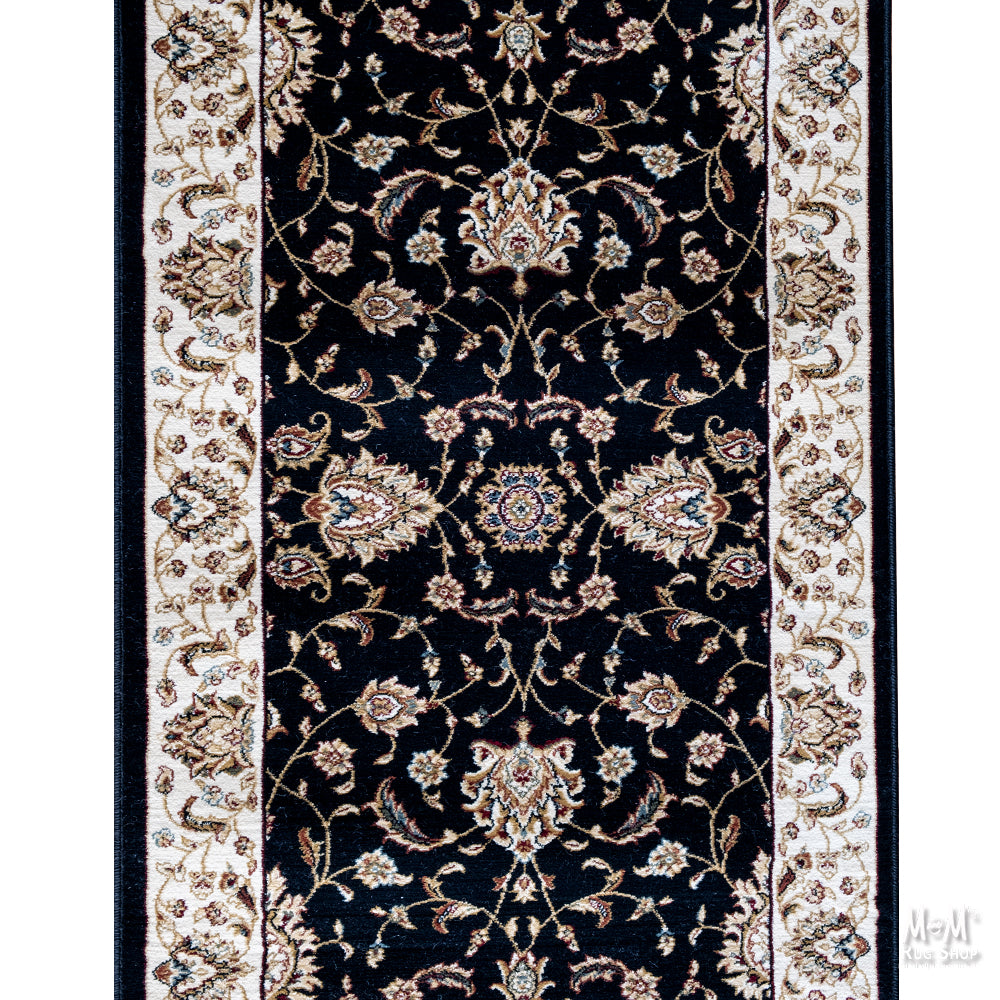 Verona Garden Black Runner 80 cm wide | $95 per metre