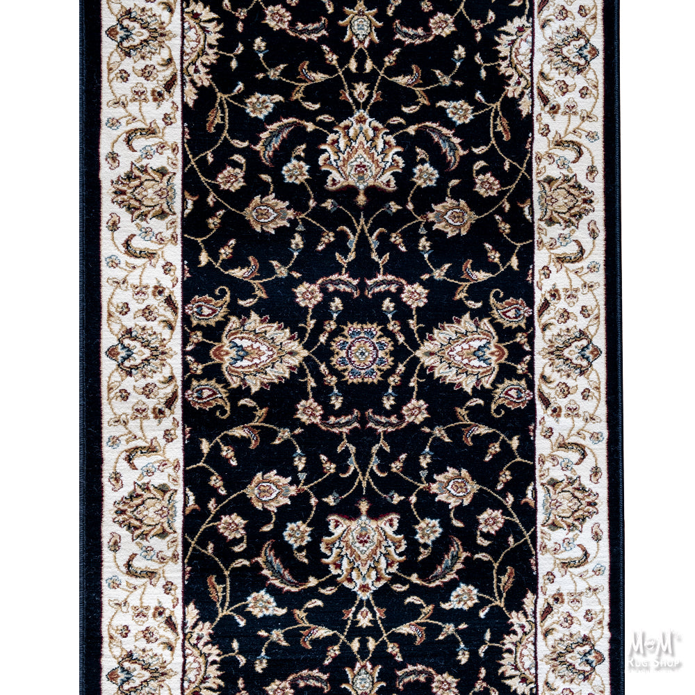 Verona Garden Black Runner 80 cm wide | $95 per metre-zoom-3