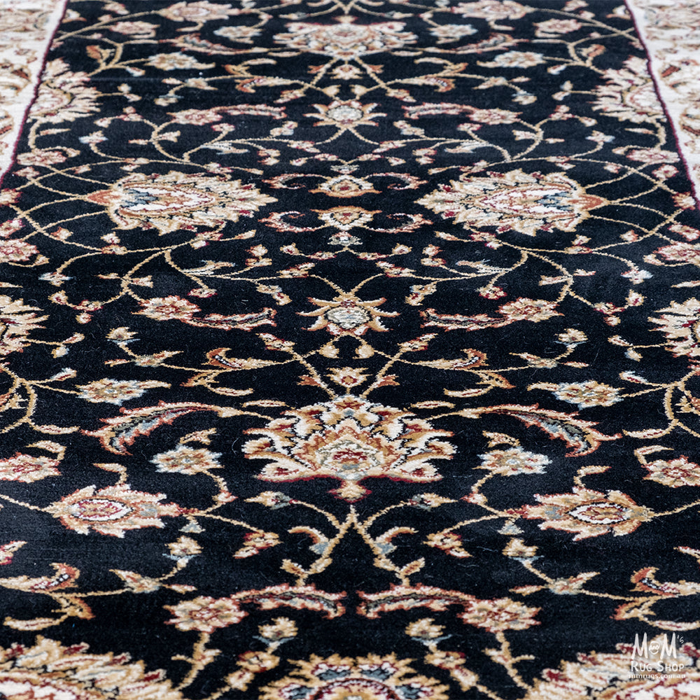 Verona Garden Black Runner 80 cm wide | $95 per metre