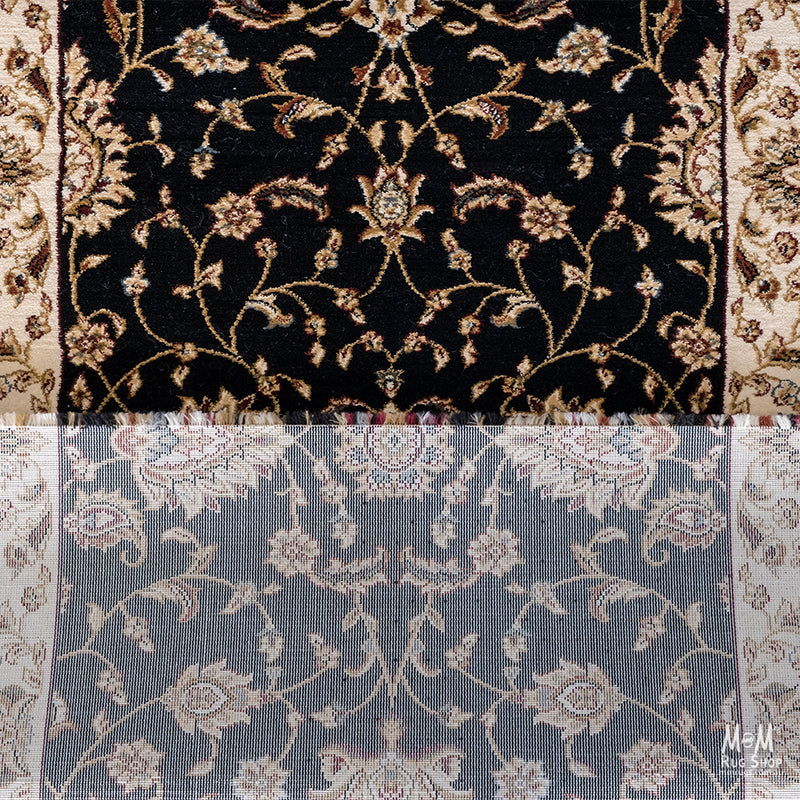 Verona Garden Black Runner 80 cm wide | $95 per metre-zoom-