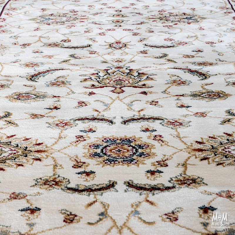 Verona Garden Cream Runner 80 cm wide | $95 per metre-zoom-