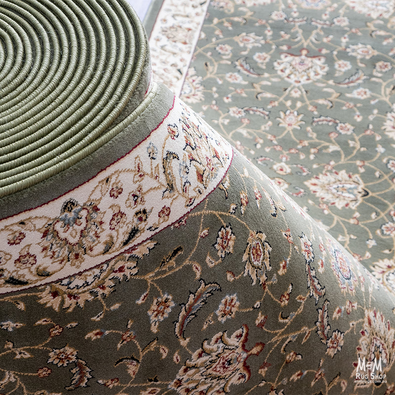 Verona Garden Green Runner 80 cm wide | $95 per metre-zoom-